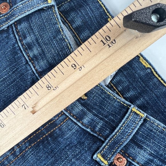 Lucky Brand Shorts Women's 27 Easy Rider Blue Fade Whisker Cut Off Denim Jorts - Picture 15 of 16